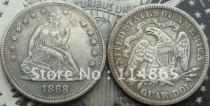 1868 Seated Quarter COIN COPY FREE SHIPPING