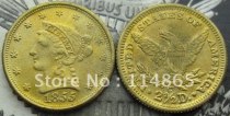 1855-C $2 1/2 Gold Coronet Liberty Head Quarter Eagle COPY FREE SHIPPING