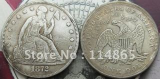1872-CC Seated Liberty Silver Dollar Coin COPY FREE SHIPPING