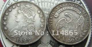 1822 BUST HALF Dollar Copy Coin commemorative coins
