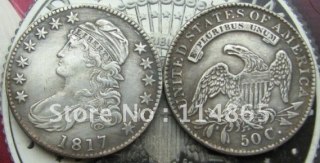 1817 BUST HALF Dollar Copy Coin commemorative coins