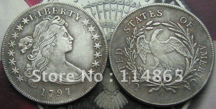 US$ 2.40 - 1797 Draped Bust Dollar Copy Coin commemorative coins - www ...