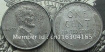 1944-P Lincoln Wheat Cent Penny(Errors,Steel) COPY commemorative coins