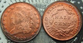 1826 Classic Head Half Cent Copy Coin commemorative coins
