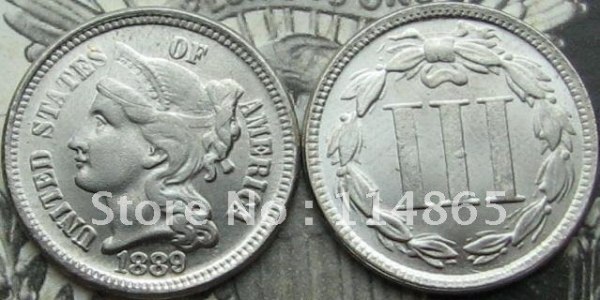 1889 THREE CENT NICKEL Copy Coin commemorative coins