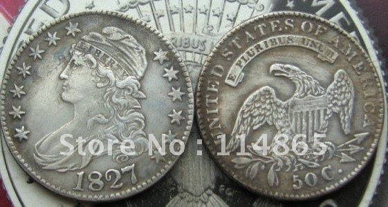 1827 BUST HALF Dollar Copy Coin commemorative coins