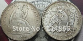 1872 Seated Liberty Silver Dollar Coin COPY FREE SHIPPING