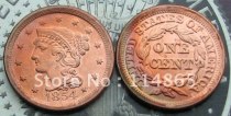 1854 Braided Hair Large Cent Copy Coin commemorative coins