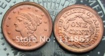 1856 Braided Hair Large Cent Copy Coin commemorative coins