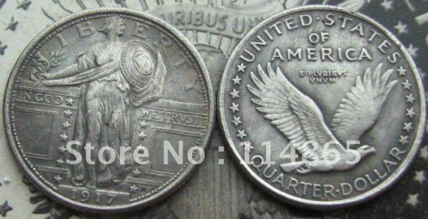 1917-P Standing Liberty Quarter  type1 Copy Coin commemorative coins