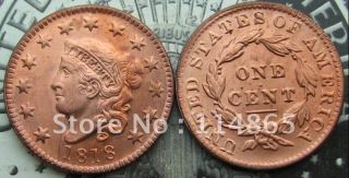 1818 Coronet Head Large Cents Copy Coin commemorative coins