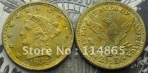 1854-D $2 1/2 Gold Coronet Liberty Head Quarter Eagle COPY FREE SHIPPING