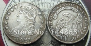 1821 BUST HALF Dollar Copy Coin commemorative coins