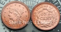 1853 Braided Hair Large Cent Copy Coin commemorative coins