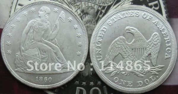 1860 Seated Liberty Dollar UNC COPY FREE SHIPPING