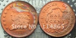 1831 Classic Head Half Cent Copy Coin commemorative coins