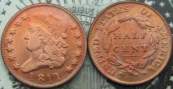 1811 Classic Head Half Cent Copy Coin commemorative coins