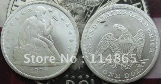 1859-O Seated Liberty Dollar UNC COPY FREE SHIPPING