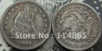 1866-S Seated Liberty Quarter COIN COPY FREE SHIPPING