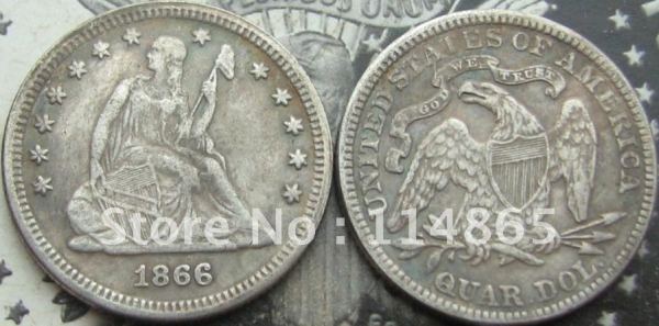 1866 Seated Quarter COIN COPY FREE SHIPPING