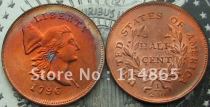 1796 Half Cent Coin COPY Antique copper
