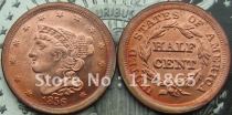 1856 Braided Hair Half Cent  Copy Coin commemorative coins