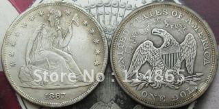 1867 Seated Liberty Silver Dollar Copy Coin commemorative coins
