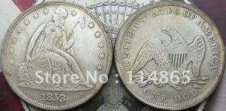 1853 Seated Liberty Silver Dollar Copy Coin commemorative coins