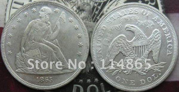 1865-P Seated Liberty Dollar COIN UNC COPY FREE SHIPPING