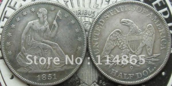 1851-O SEATED LIBERTY HALF DOLLAR Copy Coin commemorative coins