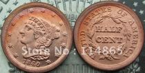 1840 Braided Hair Half Cent  Copy Coin commemorative coins