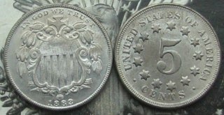 1883 SHIELD NICKEL Copy Coin commemorative coins