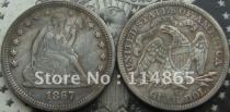 1867-S Seated Liberty Quarter COIN COPY FREE SHIPPING