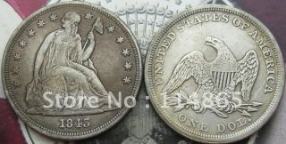1843 Seated Liberty Silver Dollar Coin COPY FREE SHIPPING