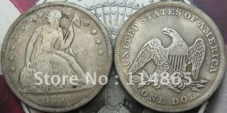 1859 Seated Liberty Silver Dollar Coin COPY FREE SHIPPING