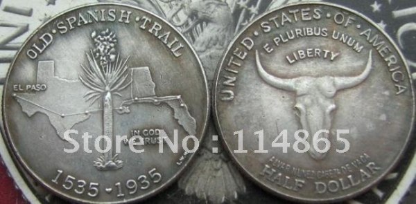1935 Old Spanish Trail Half Dollar Copy Coin commemorative coins