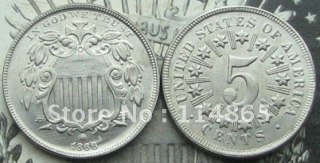 1866 SHIELD NICKEL with Rays Copy Coin commemorative coins