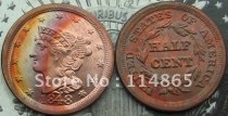 1848 Braided Hair Half Cent  Copy Coin commemorative coins