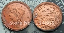 1868 Braided Hair Large Cent Copy Coin commemorative coins
