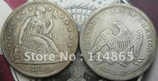 1840 Seated Liberty Silver Dollar Copy Coin commemorative coins