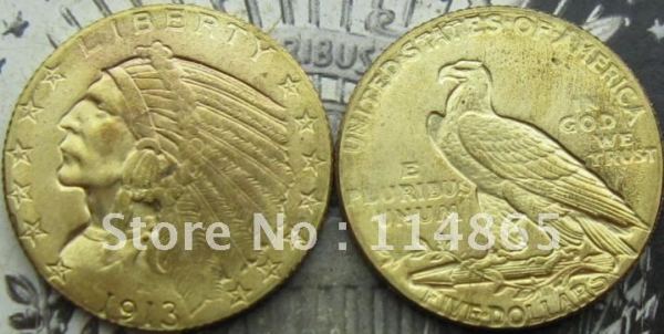 1913 $5 GOLD Indian Half Eagle Copy Coin commemorative coins