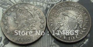 1830 CAPPED BUST DIME COPY FREE SHIPPING