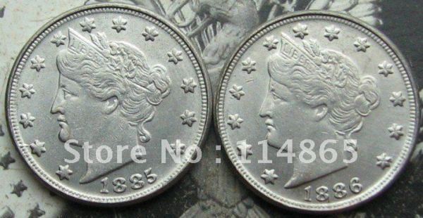 1885/1886 Liberty Nickel UNC Two Face Copy Coin commemorative coins