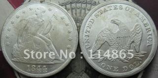 1844 Seated Liberty Dollar UNC COPY FREE SHIPPING