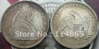 1856 Seated Liberty Silver Dollar Coin COPY FREE SHIPPING