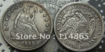 1868-S Seated Liberty Quarter COIN COPY FREE SHIPPING