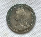 Great Britain 1887 Crown Silver COPY commemorative coins