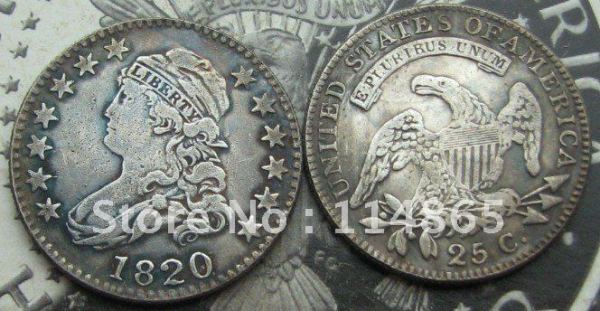 1820 Capped Bust Quarters COIN COPY FREE SHIPPING