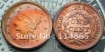 1851 Braided Hair Large Cent Copy Coin commemorative coins