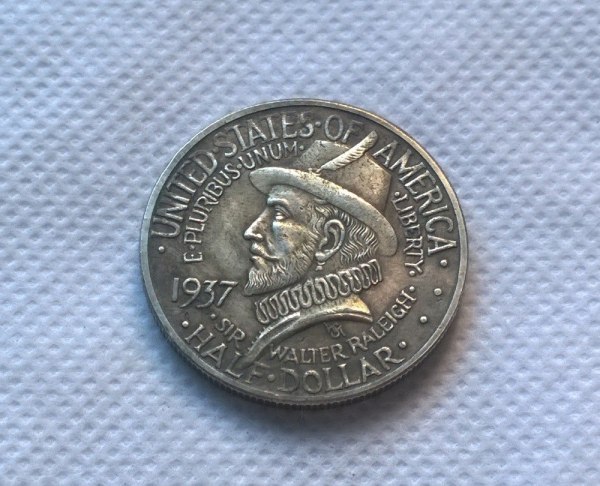 1937 Roanoke Commemorative Silver Half Dollar 50c COPY commemorative coins